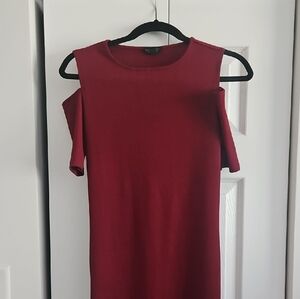 Topshop One Shoulder Red Dress